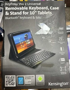 Kensington KeyFolio Pro 2 Universal Case With Keyboard For 10" Tablets - Picture 1 of 3