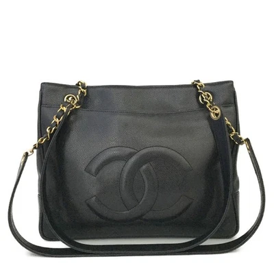 EGA CHANEL CC Grained Calfskin Chain Shoulder Tote Bag*/7BK0506 - Image 1 of 4