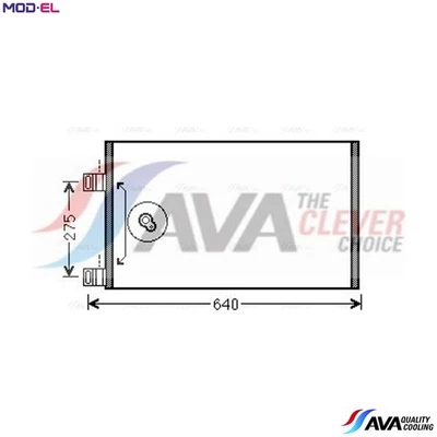 CONDENSER AIR CONDITIONING RTA5444 FOR RENAULT KANGOO/Rapid/Express/GRAND/BE - Image 1 of 4