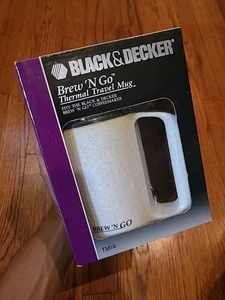 Vintage Black and Decker Brew'N Go Thermal Travel Mug TM1A - Picture 1 of 4