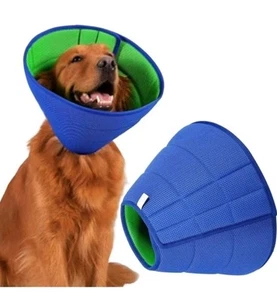 Cono de perro extra suave después de la cirugía para perros-conos transpirables para perros para tamaño grande 9 - Imagen 1 de 7