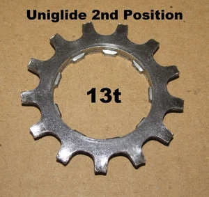Cassette engranaje Shimano Uniglide 13t segunda posición 7-8 velocidades ligeramente usado - Imagen 1 de 2