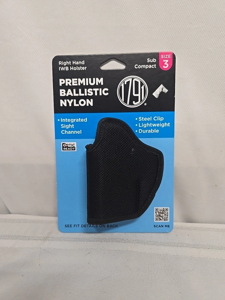 1791 IWB Right-Handed Premium Ballistic Nylon Holster - Size 3  - Image 1 of 1
