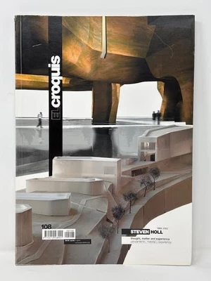 El Croquis #108: STEVEN HOLL - THOUGHT, MATTER & EXPERIENCE (2002, SC)-VERY GOOD - Image 1 of 4