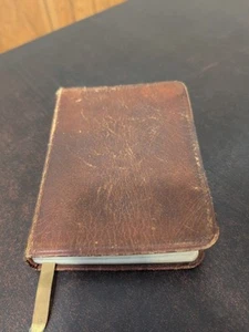 Cambridge Bible Concordance and Maps Water Buffalo Calfskin Vintage Damaged - Picture 1 of 11