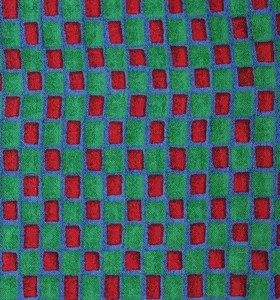 Red Green Blue Check Gingham Christmas XMAS Oakhurst Cotton Fabric 1 3/4 yard - Picture 1 of 6