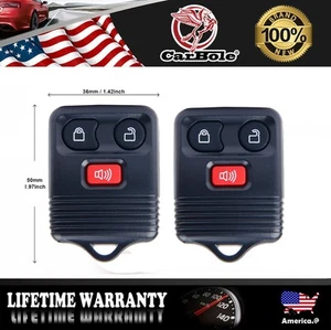 2 piezas nuevos controles remotos de entrada sin llave de repuesto para Mercury Mountaineer 1998 - 2010 - Imagen 1 de 15