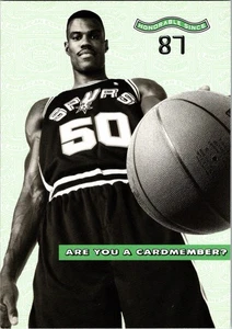 David Robinson American Express Unused Rack Card Advertising Postcard CD7 - Picture 1 of 2