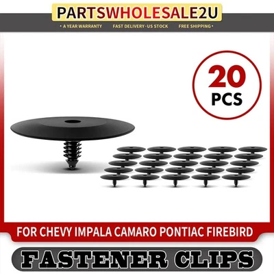 20 нейлоновых фиксаторов изоляции капота 7,94 мм для Chevy Camaro Impala Pontiac - Изображение 1 из 4