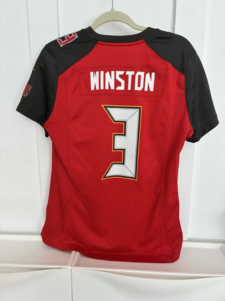 Jameis Winston Buccaneer Nike NFL On Field 球衣 女式 L 码 #3 二手状况完好 L — 第 1/4 张图片