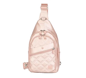 IHKWIP Convertible Sidekick Sling Rucksack Metallic Rose Gold Pink - Bild 1 von 10