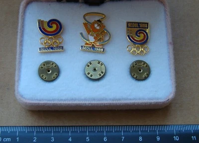 RRR 1988 Seoul Olympic Games NOC 3 pins - Image 1 of 4