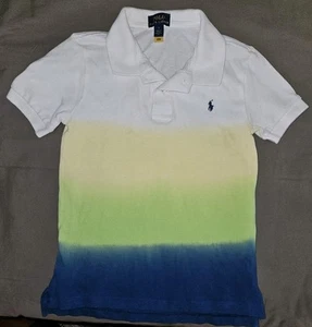 Polo Ralph Lauren Polo Shirt Boys Size 7 Tie Dye Ombre - Picture 1 of 7
