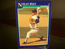 Rare Nolan Ryan Score 1991 Card #4 Texas Rangers MLB Baseball 