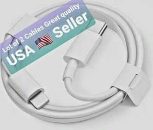 OEM Charging Cable Type USB C to iPhone lightning For iPhone 13 12 11 Pro Max - Picture 1 of 3