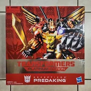 TRANSFORMERS G1 PREDAKING REISSUE VERY RARE! DECEPTICON TOY PLATINUM PREDACONS - Picture 1 of 2