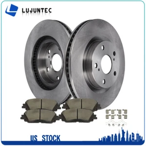 Front Brake Pad & Drilled Slotted Rotor Kit For 2021-22 Toyota Venza - Picture 1 of 10