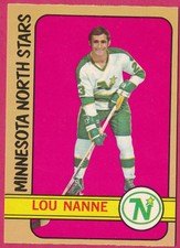 1972 O-Pee-Chee #10 Lou Nanne   Nm
