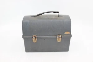 Vintage Dark Gray Plastic THERMOS BRAND Dome Top Work Lunch Box PAIL ONLY USA - Picture 1 of 13