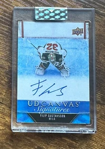 2023-24 Upper Deck Clear Cut Canvas Signatures Auto Filip Gustavsson #X14304 - Picture 1 of 2