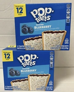 Pop-Tarts Toaster Pastries, Frosted Blueberry, 20.3 oz, 12 Count 2 Boxes - Picture 1 of 3