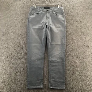 J Brand Straight Leg Jeans Mens 32 (Actual 34x29) Gray Denim Low Rise Casual Zip - Picture 1 of 20