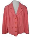 Requirements New Woman's Sz 20W Coral Color Soft Poly Blend Coat S35