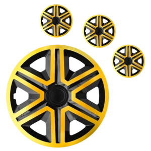 4x Radkappen Radzierblenden Universal 14" Radzierblenden Radzierblenden 14 Zoll GOLD AKT - Bild 1 von 2