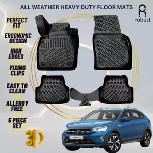 Floor Mats Liners For VW Volkswagen Nivus 2021-2025 All Weather Heavy Duty Rugs - Bild 1 von 9