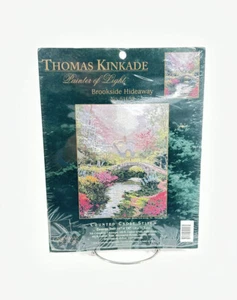 Vintage Thomas Kinkade Brookside Hideaway Counted Cross Stitch Kit #51157 ————A3 - Picture 1 of 2