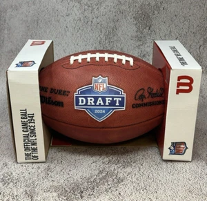 2024 NFL Draft Edition Authentic Wilson Duke Leather Game Football - Brand New - Picture 1 of 12