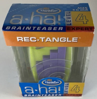 Brainteaser Puzzle Game Thinkfun a-ha! REC-TANGLE Level 4 Expert Ages 8 to Adult - Image 1 of 4