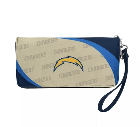 NFL Los Angeles Chargers Women's Curve Zip Organizer Wallet / Purse Cover