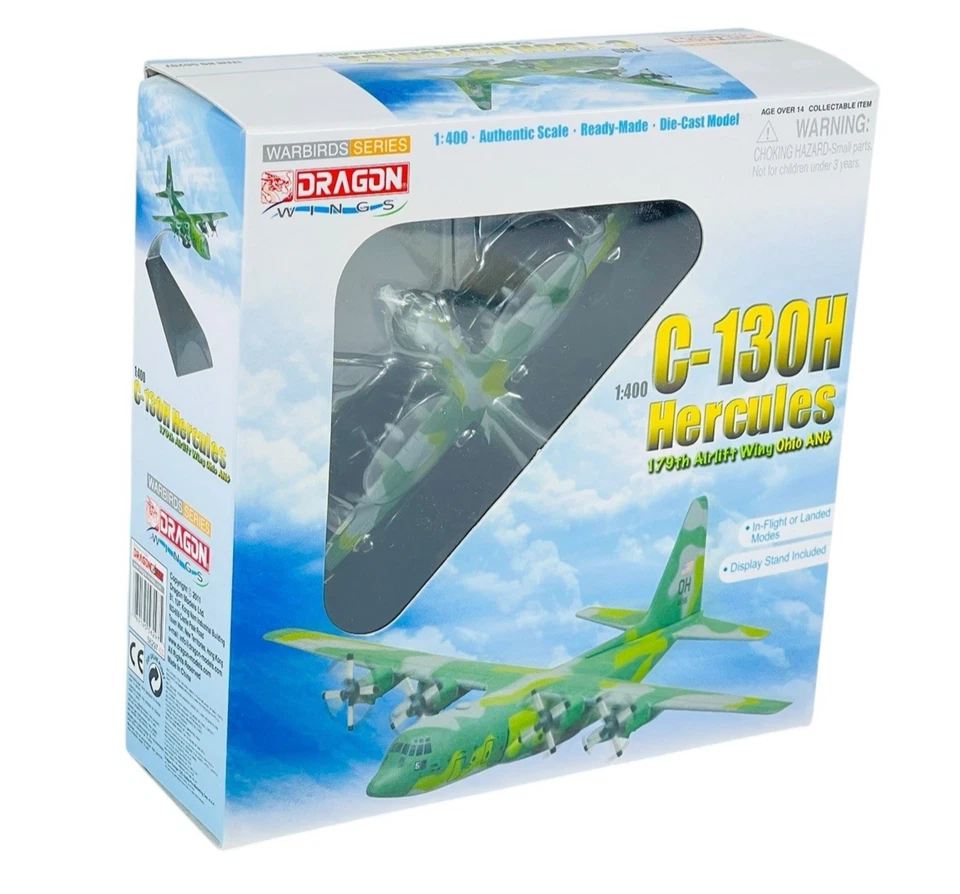 #56297 Dragon C-130H Hercules 179 AW Mansfield Ohio ANG- 1/400 Die Cast - Image 1 of 4