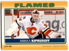 2012-13 O-Pee-Chee Stickers Miikka Kiprusoff #S-18 Calgary Flames