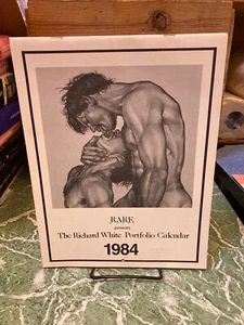 RICHARD WHITE PORTFOLIO CALENDAR 1984 beefcake men gay interest SIGNED - Bild 1 von 1