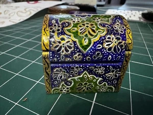 PERSIAN HANDMADE/PAINTED CAMEL BONE BOX - Picture 1 of 11