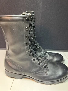 Botas de Combate RO Search Hombres Talla 8.5R Cuero Negro Velocidad Con Cordones De Colección - Imagen 1 de 8
