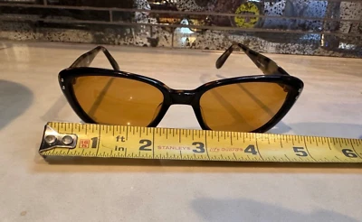 Gafas de sol de colección Stussy Eyegear Paige lentes ámbar marco pequeño ovaladas ojo de gato RARAS Foto 1 de 4