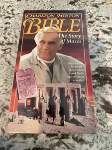 Charlton Heston Presents THE BIBLE: The Story of Moses Vtg VHS New/SEALED - Picture 1 of 6