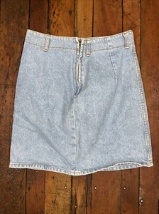 Vintage Bongo Denim Mini Skirt Size 11 Blue - Picture 1 of 6