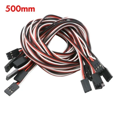 10pcs 100mm 150MM 200MM 300MM 500MM Servo extension cord Male to Male for JR Plu - Image 1 of 4