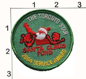 The Toronto Star 2004 Service Award Patch Santa Claus Fund bestickt Kanada - Bild 1 von 1
