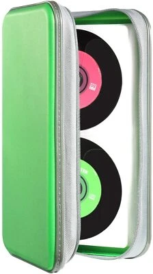 Estuche organizador de CD verde 72 discos DVD VCD soporte portátil bolsa de almacenamiento billetera Foto 1 de 4