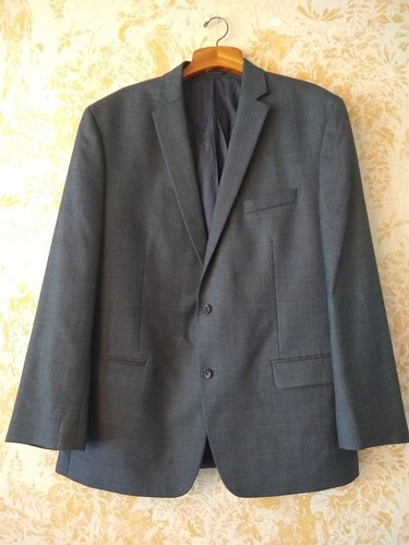 Cappotto sportivo uomo Michael Kors taglia 48L blazer tuta giacca quadri 2 bottoni grigio us intime ottimeioni