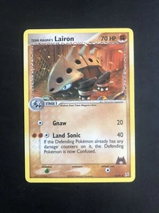 Team Magma's Lairon Pokemon Card 36/95 EX Team Magma vs Aqua non-holo NM+ - Picture 1 of 6