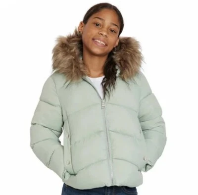 ROTHSCHILD Parka Jacket Girl's Size Medium Light Green Winter Coat New With Tag - Image 1 of 4