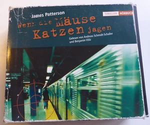 Thriller James Patterson Alex Cross Wenn Katzen Mäuse jagen 🎧 Höbuchbox 4 CDs - Bild 1 von 4