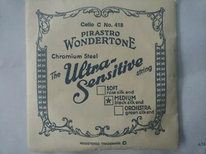Cello Pirastro Wondertone No 418 C String Medium  New/old stock - Picture 1 of 1