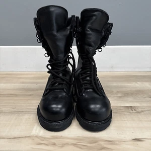 Matterhorn Military Steel Toe Combat Boots Black Boots Vibram Sole Men Size 5 - Picture 1 of 12
